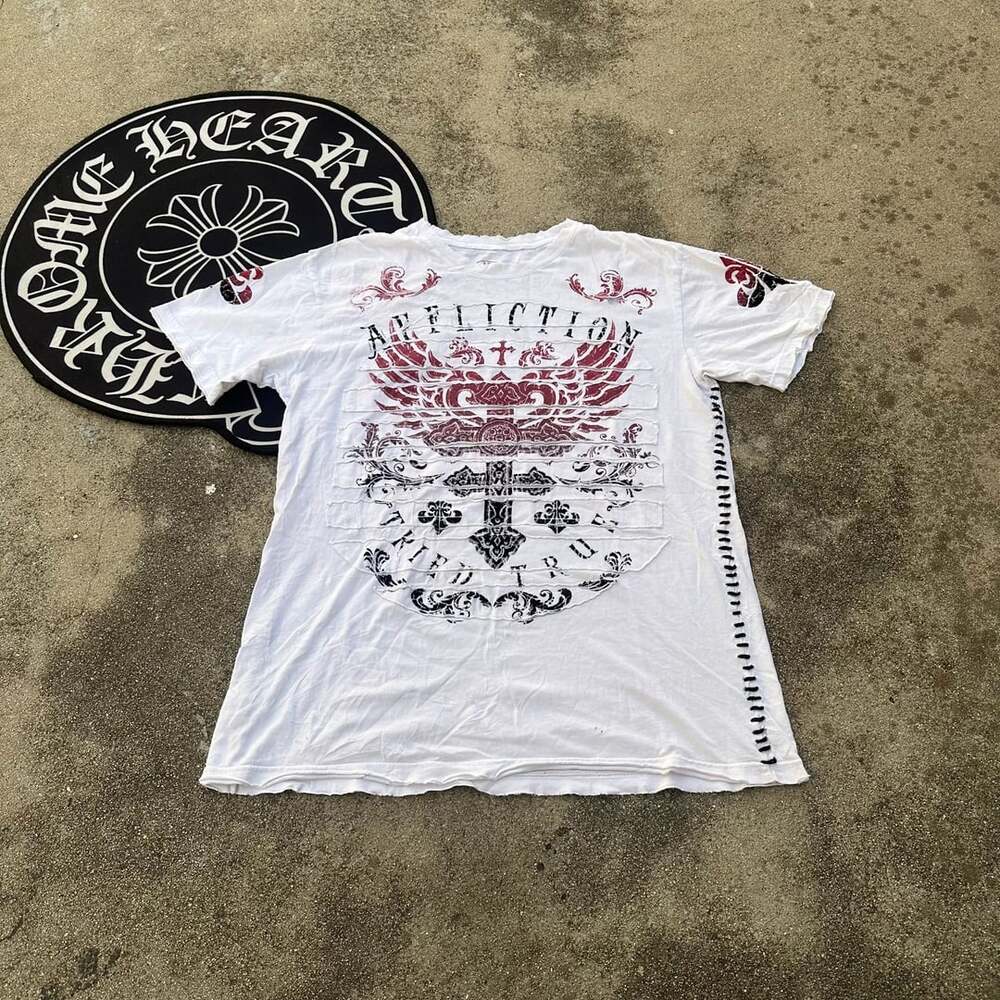 Affliction Tried And True T-Shirt Size Large White